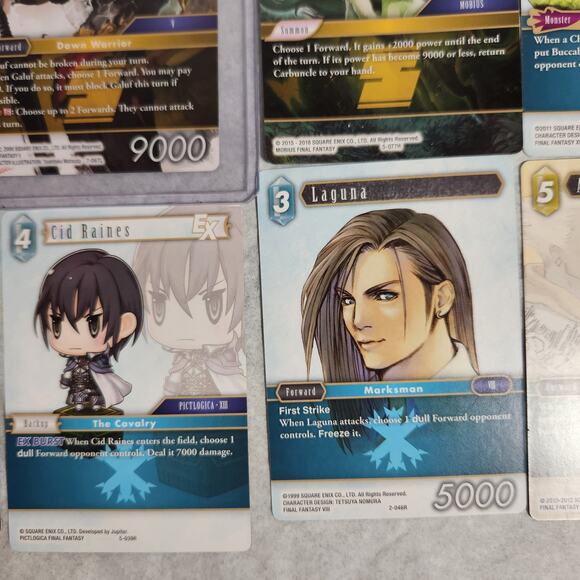 Final Fantasy TCG Lot Of 18 Rare, Hero, And Legend VG+ Pre-owned - Picture 9 of 11